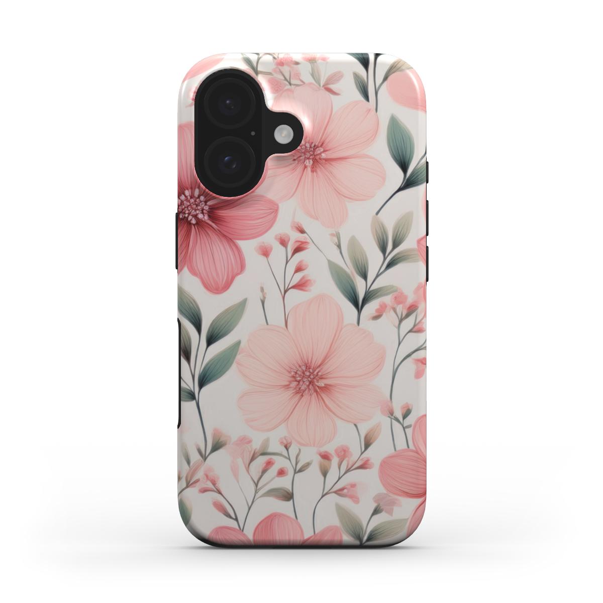 Tough Handyhülle Bloom & Glow (MagSafe) - McGlamCase #rosa #blumen
