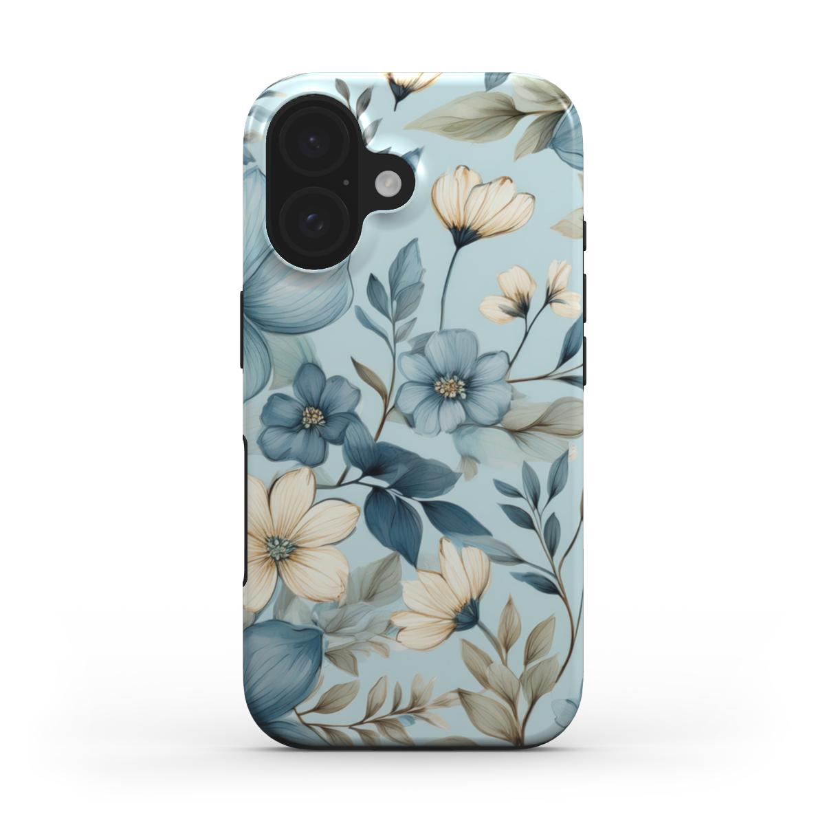 Tough Handyhülle Botanic Blis (MagSafe) - McGlamCase #blau #Blumen #Blumenmuster