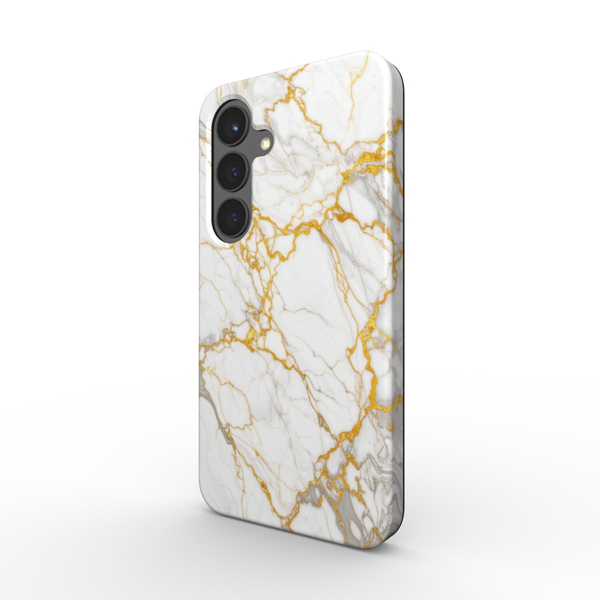Magnetic Tough Handyhülle Gold Royal Marble