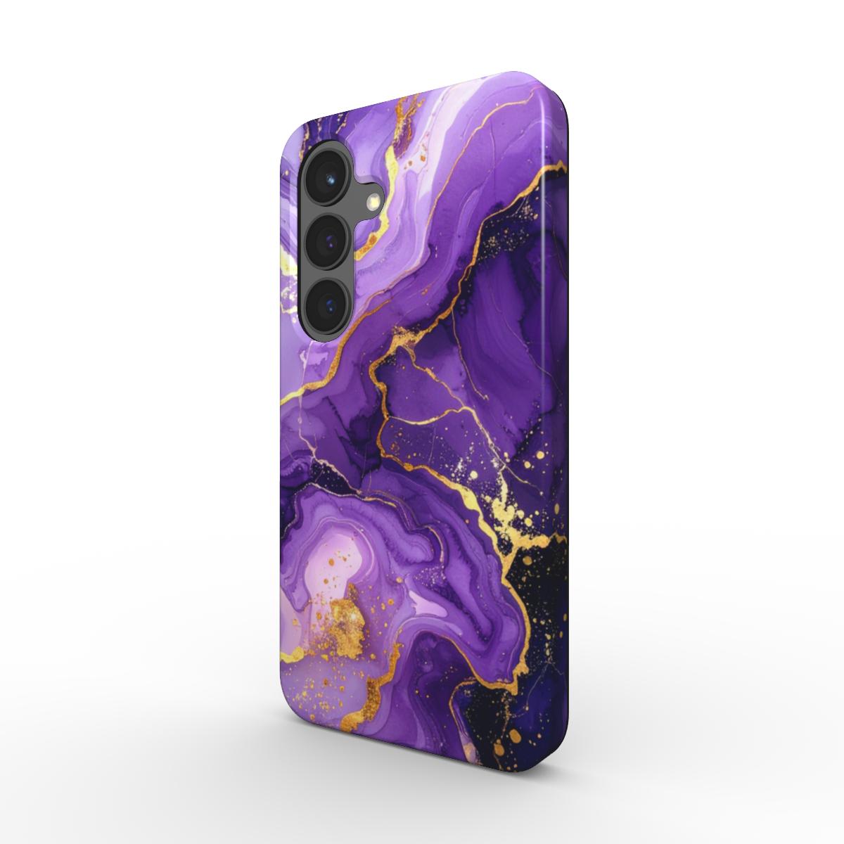 Magnetic Tough Handyhülle Royal Purple Marble