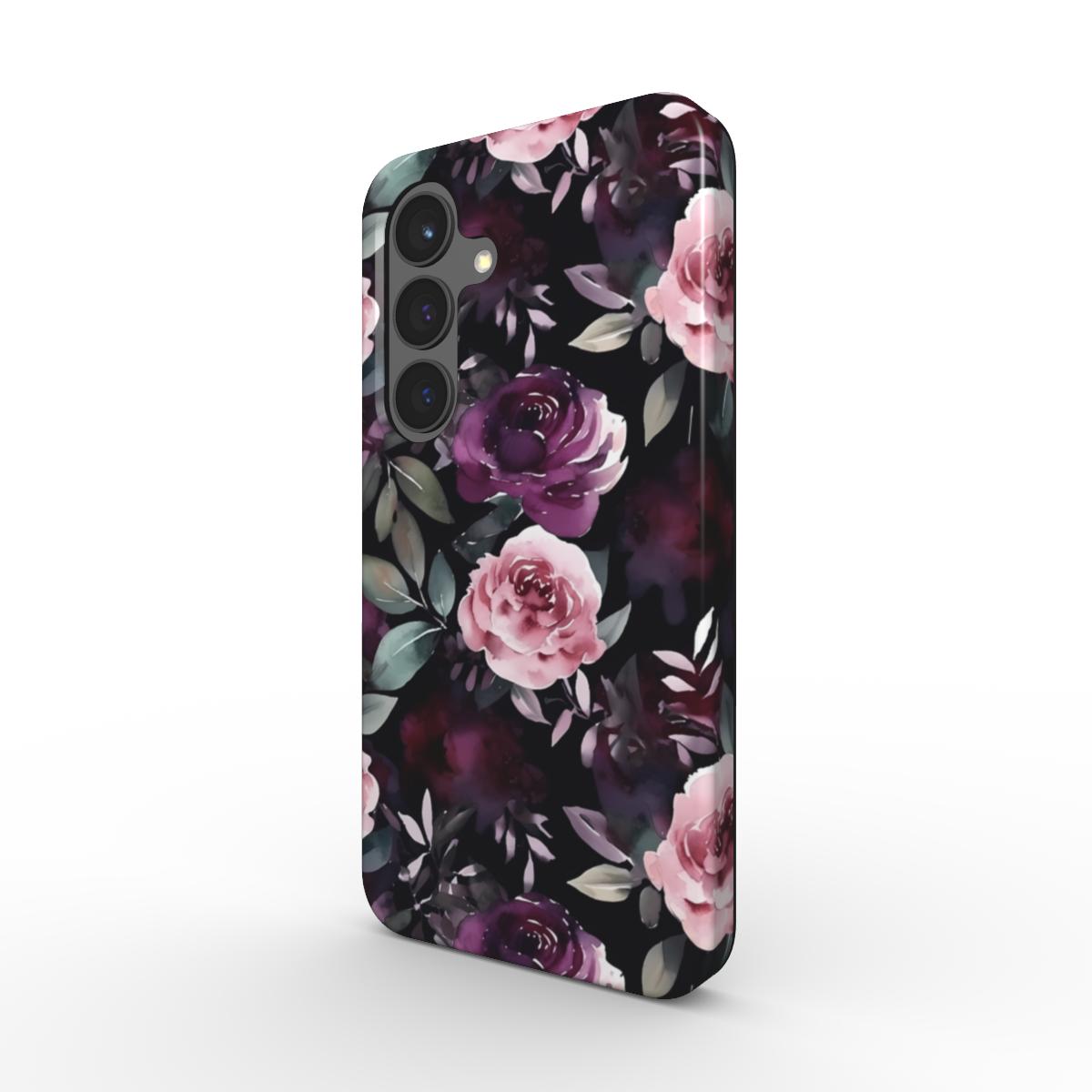 Magnetic Tough Handyhülle Purple Blossom