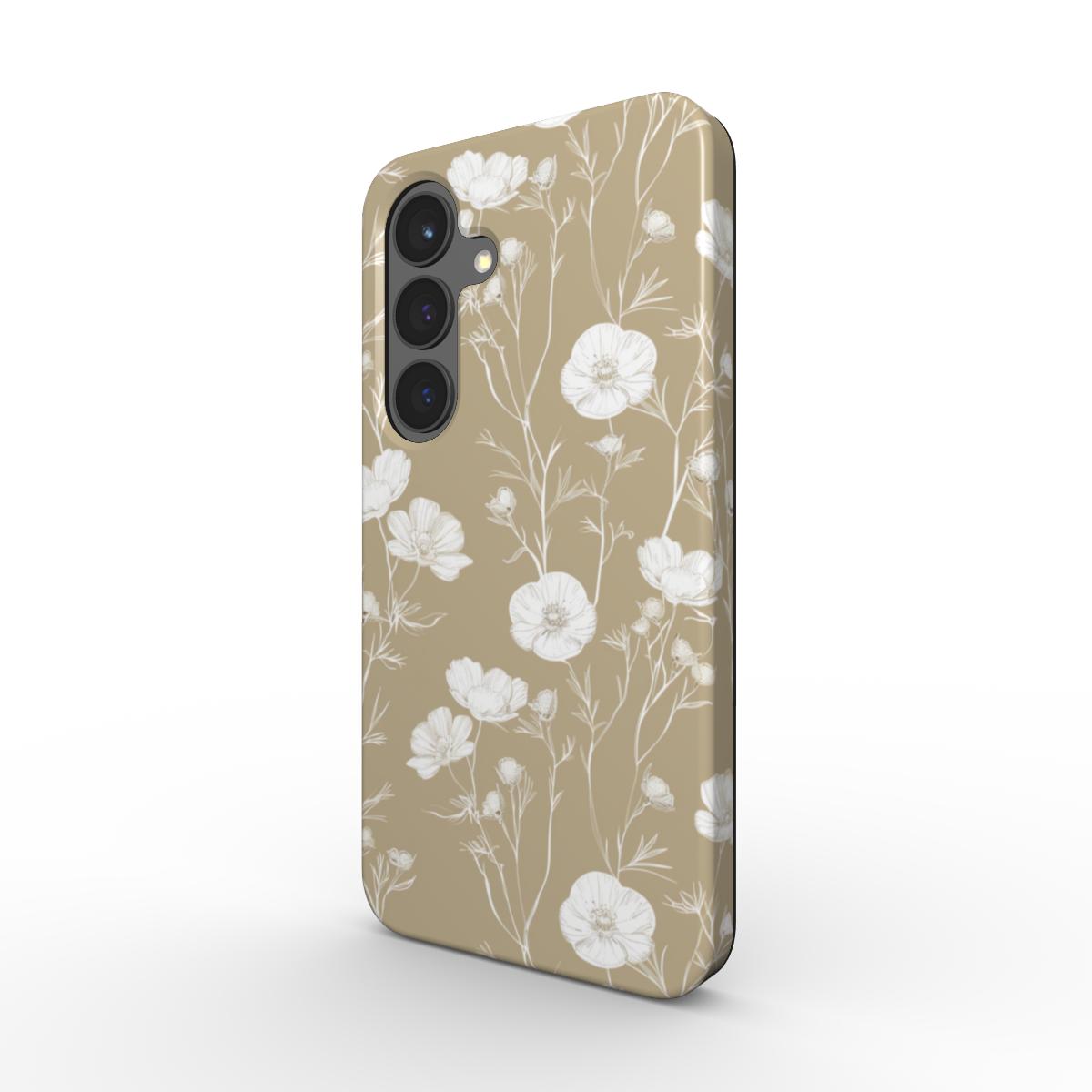 Magnetic Tough Handyhülle zarte Blüten