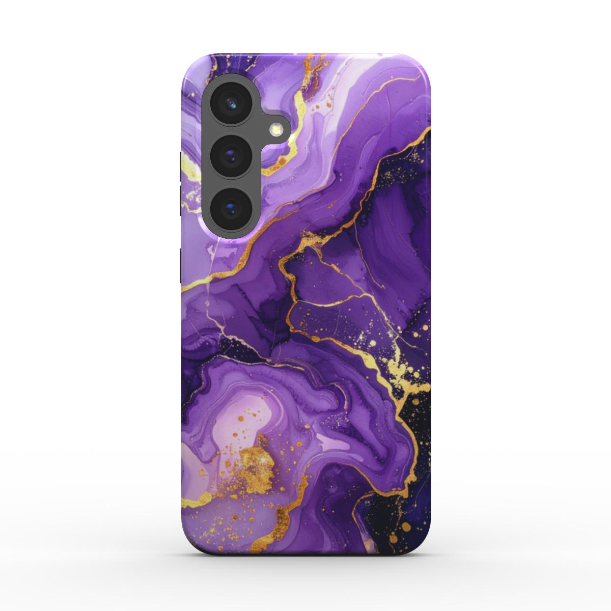 Magnetic Tough Handyhülle Royal Purple Marble