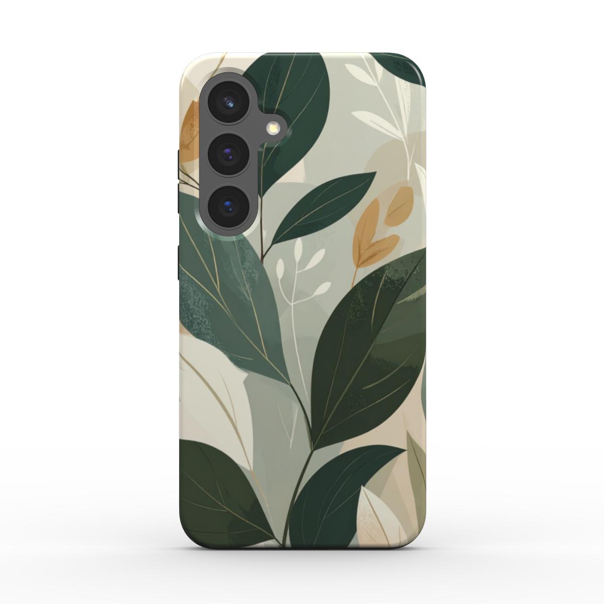 Magnetic Tough Handyhülle leaf green