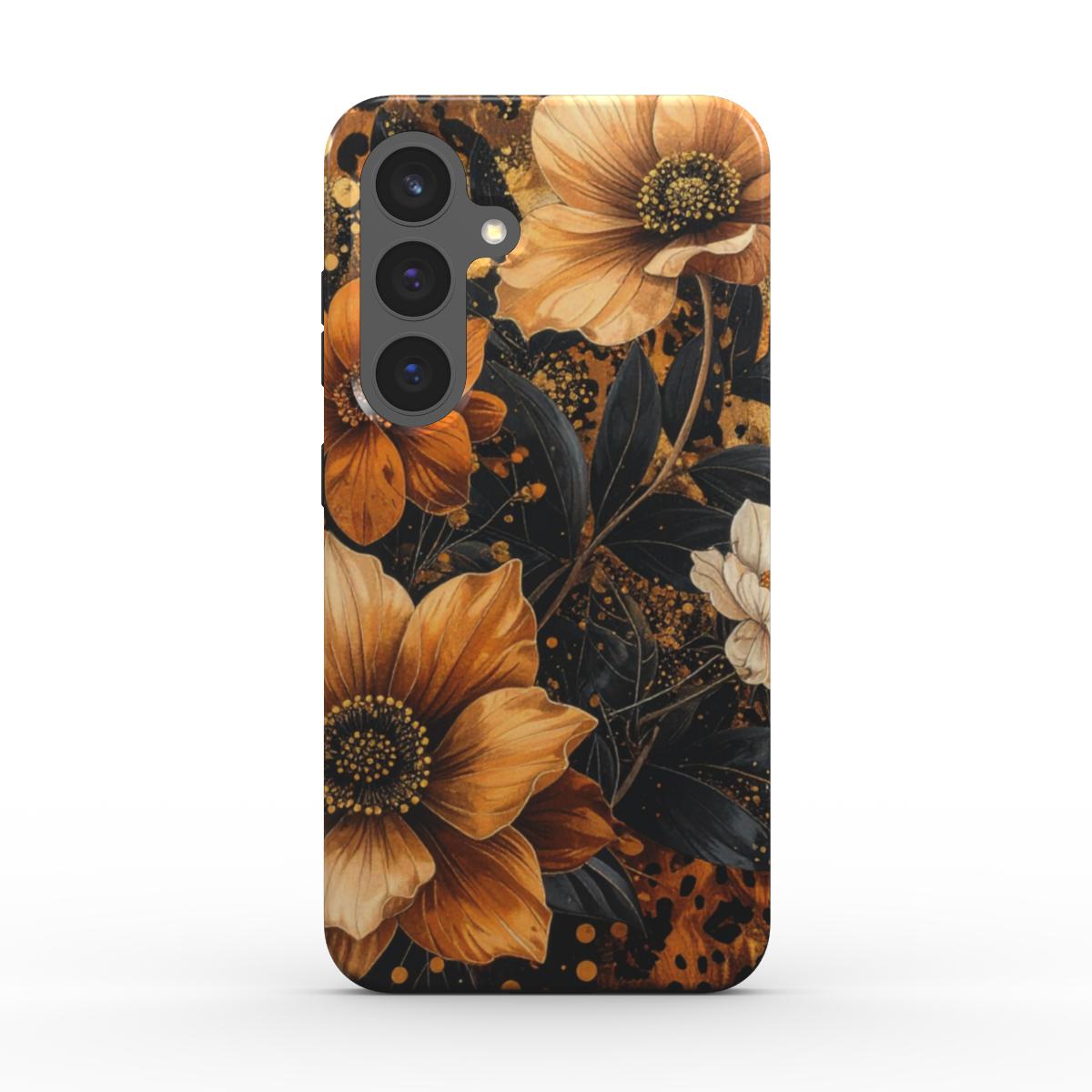 Magnetic Tough Handyhülle Dark Floral Luxe