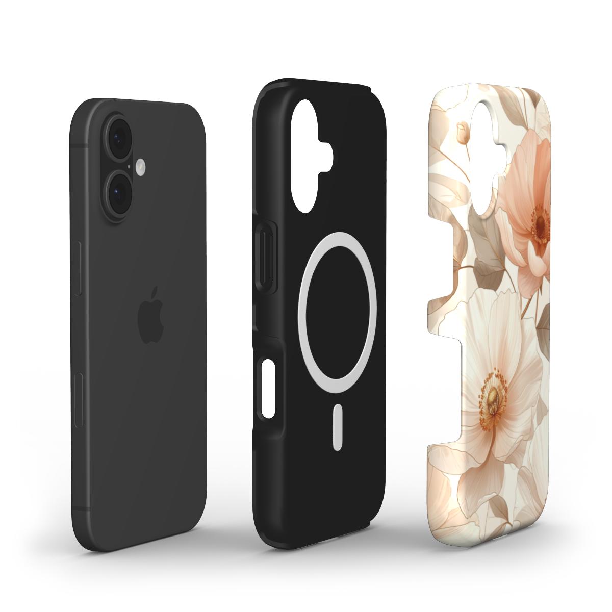 Tough Handyhülle Pure Bloom Noir (MagSafe)