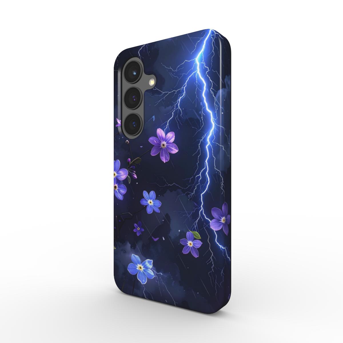 Magnetic Tough Handyhülle Thunderstorm purple