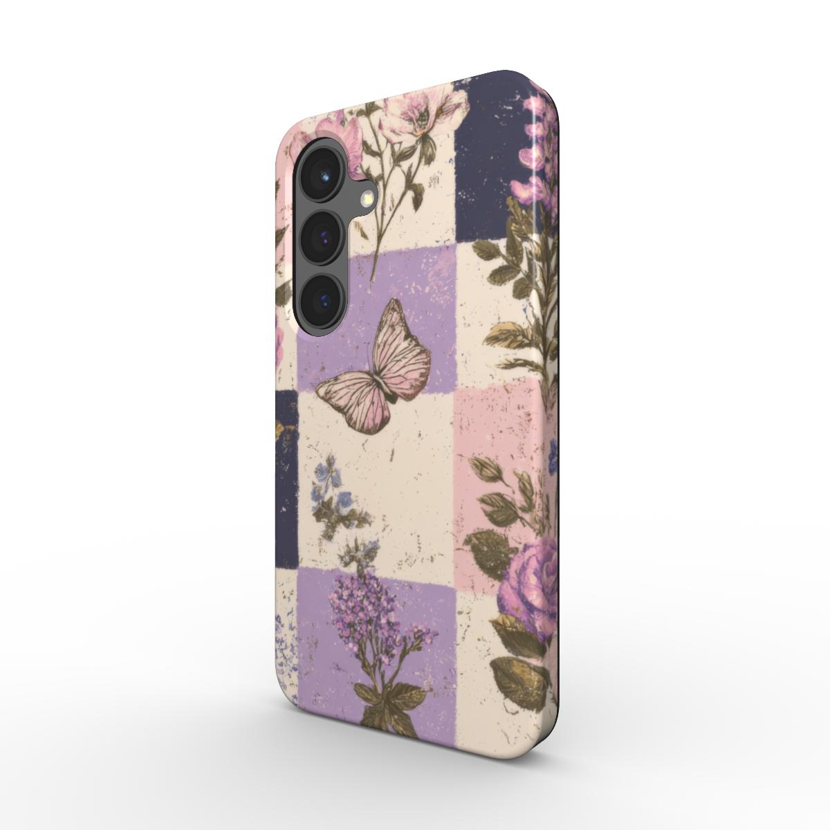 Magnetic Tough Handyhülle Vintage Violet Patch