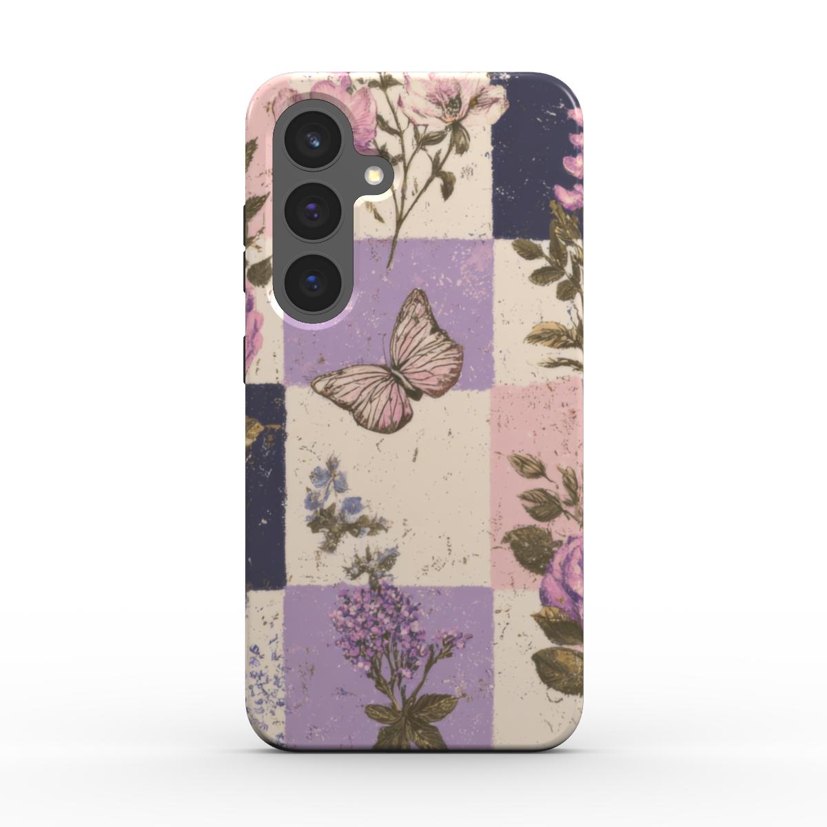 Magnetic Tough Handyhülle Vintage Violet Patch