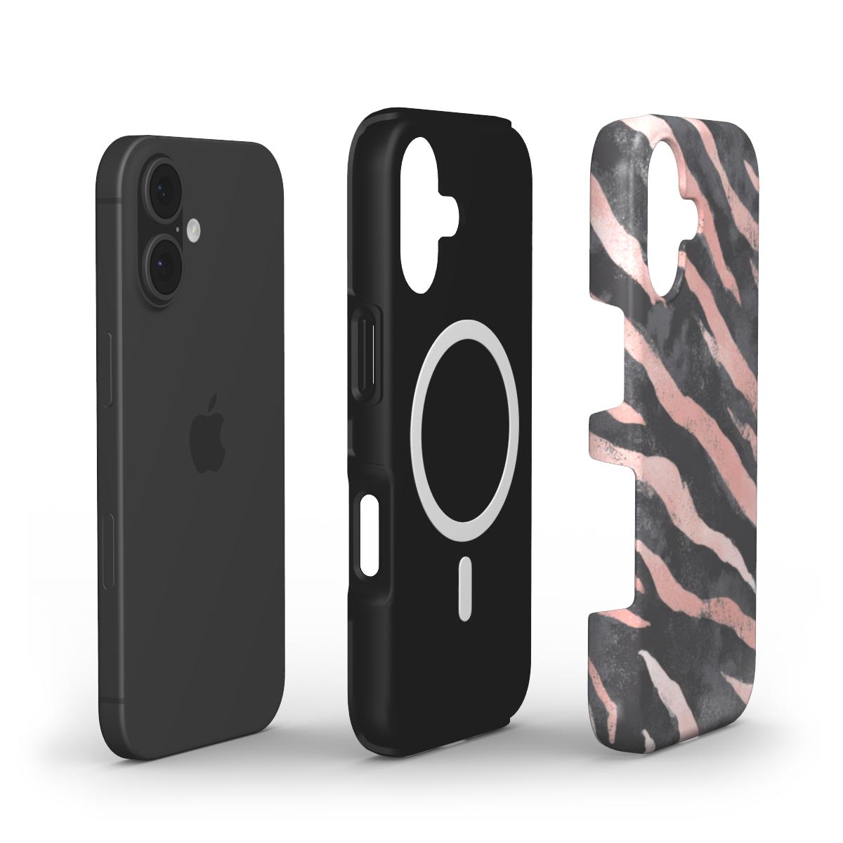 Tough Handyhülle Zebra Rose (MagSafe)