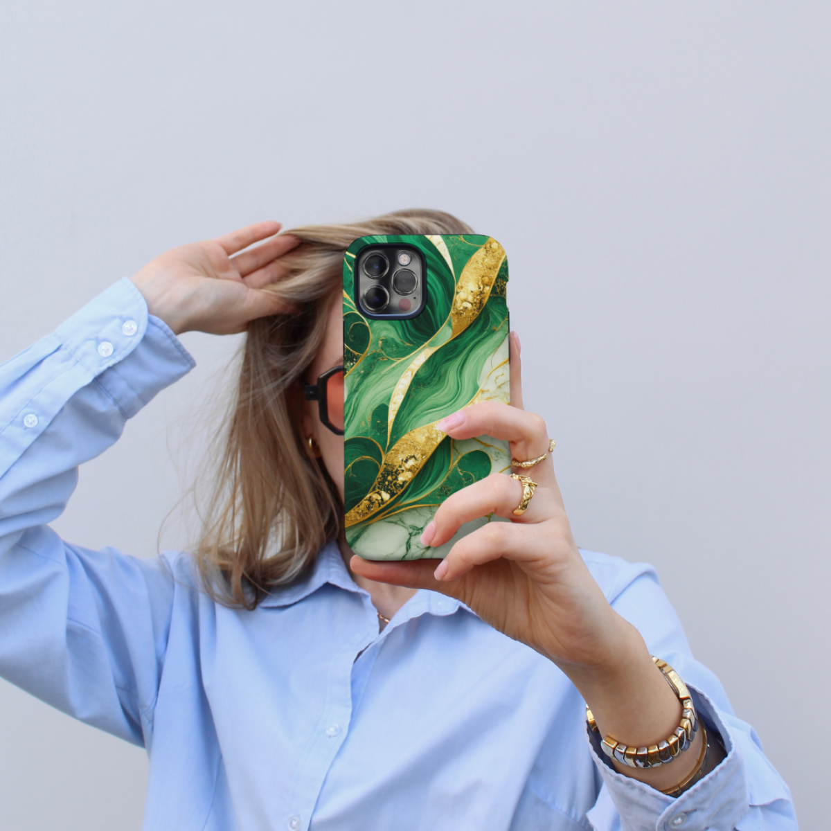 Tough Handyhülle goldenes Glück