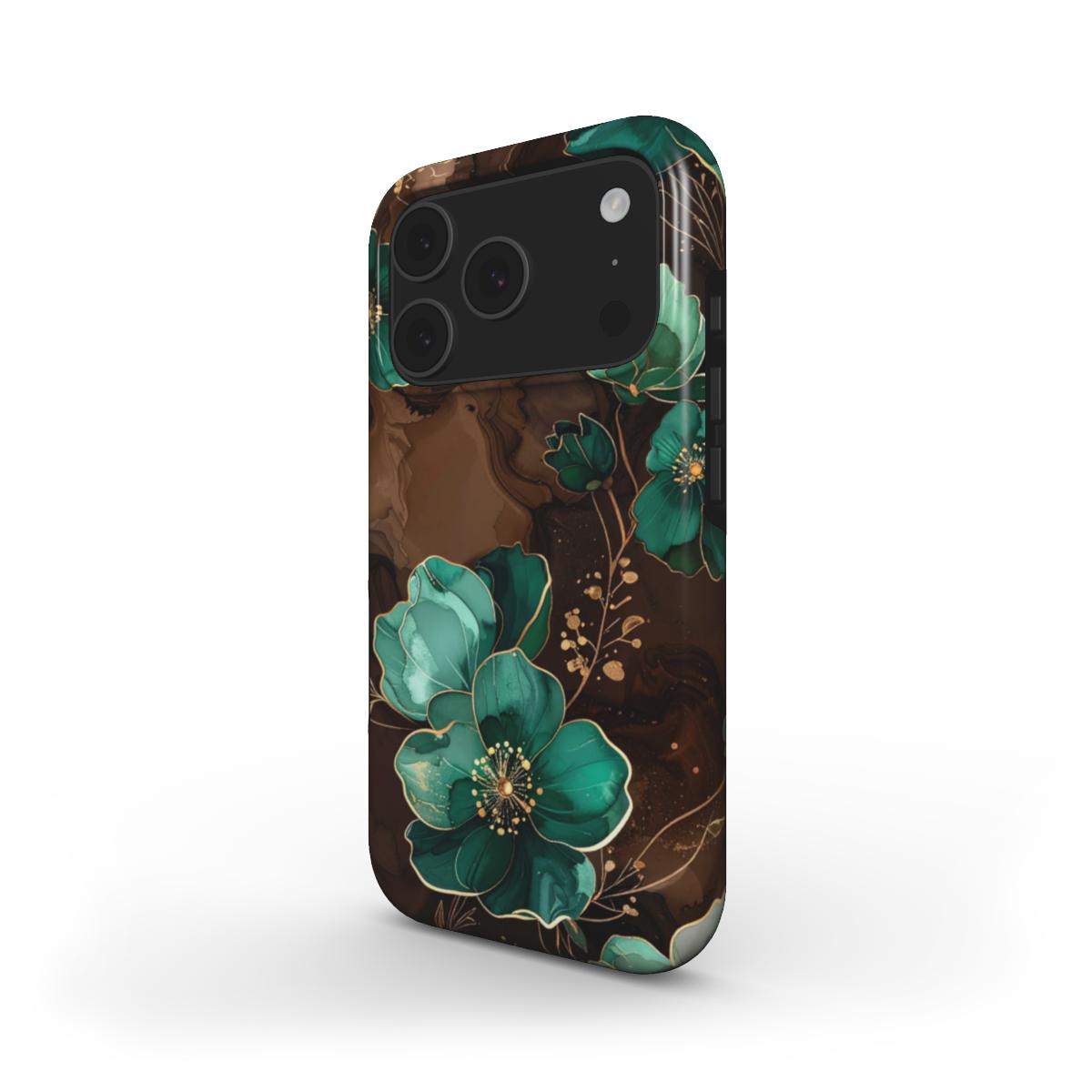 Tough Handyhülle Espresso Bloom (MagSafe)