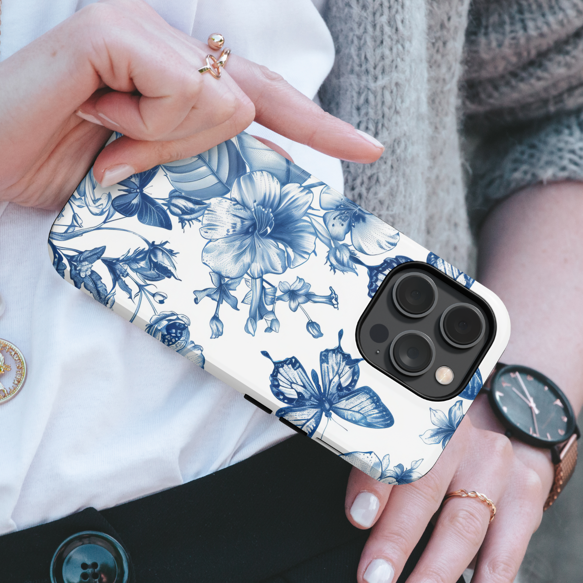 Tough Handyhülle Papillon Vintage (MagSafe)