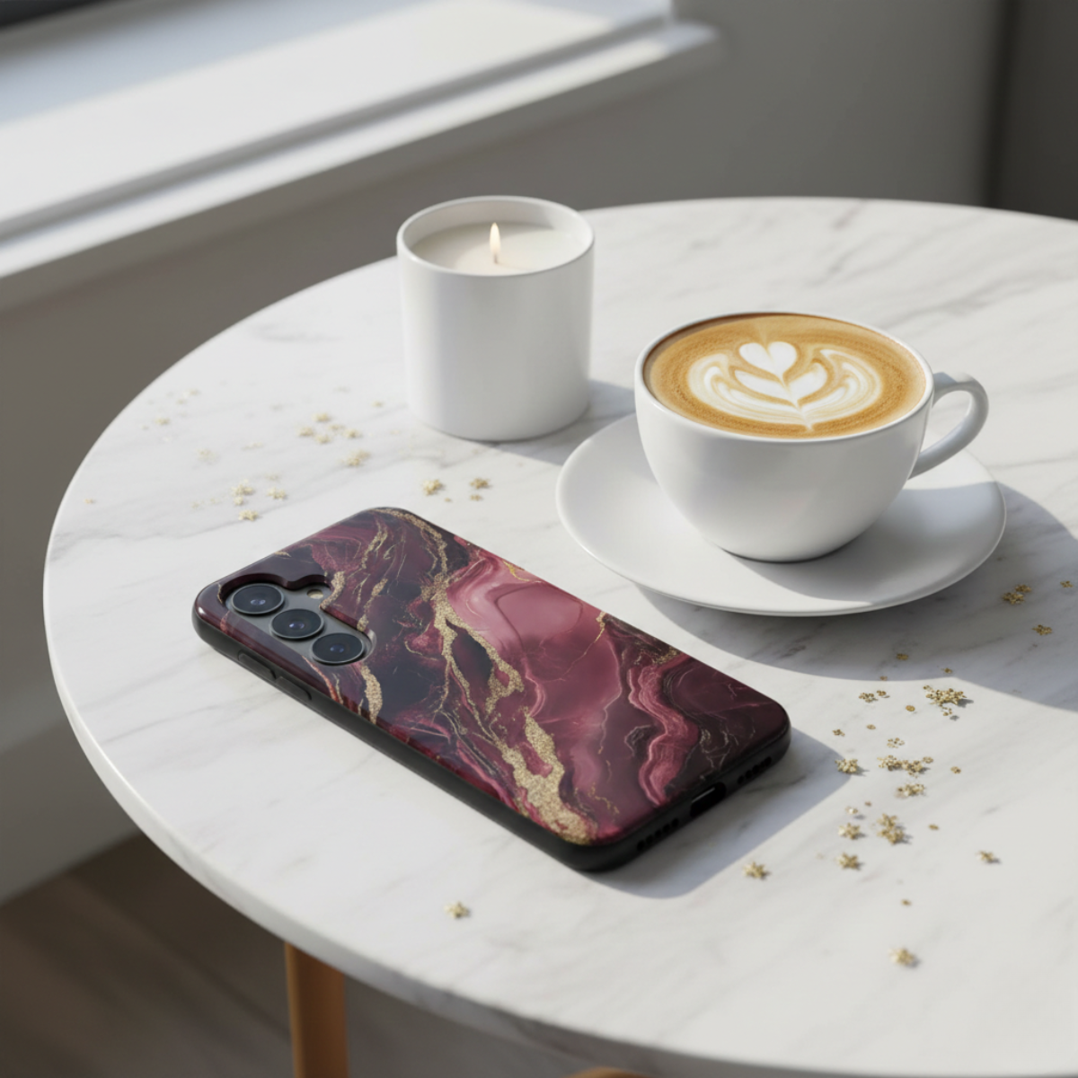 Magnetic Tough Handyhülle Burgundy Glow