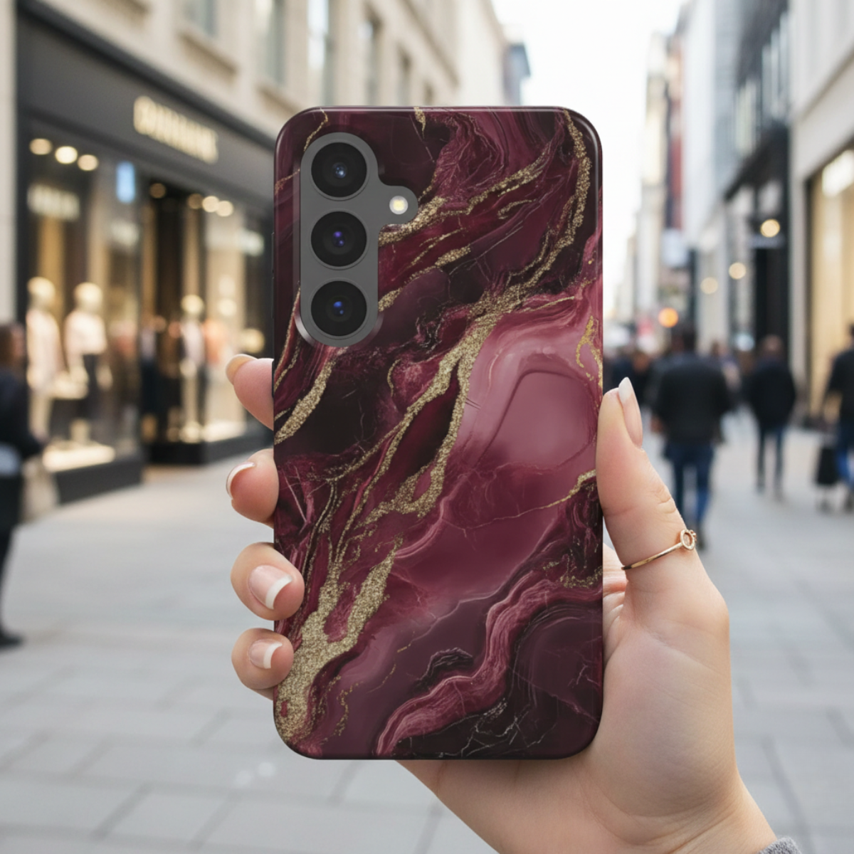 Magnetic Tough Handyhülle Burgundy Glow