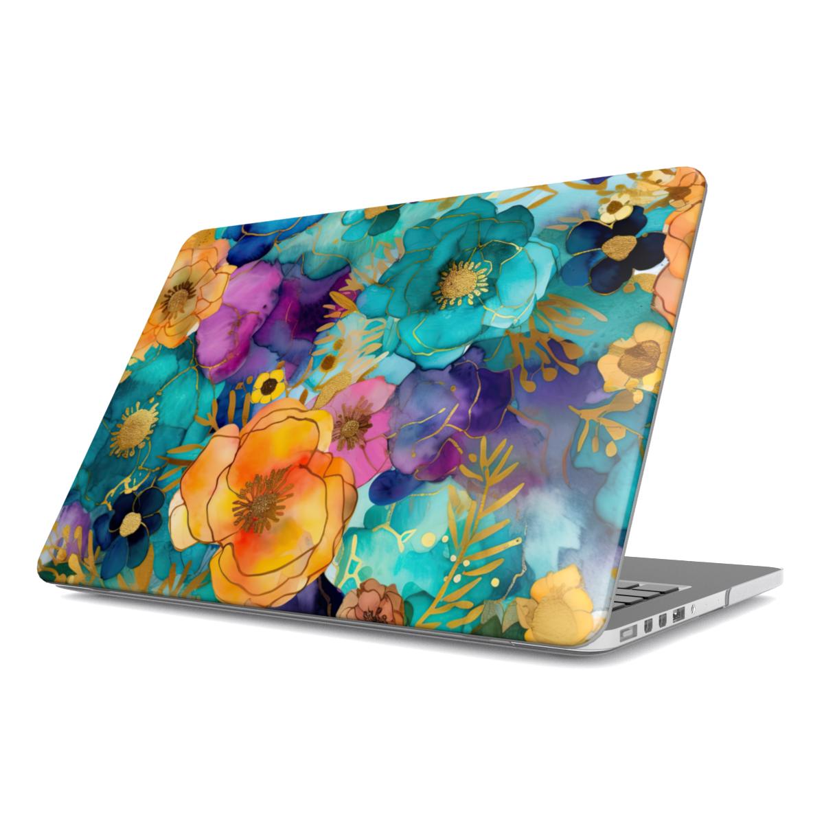 MacBook Hülle Ethereal Gold Florals