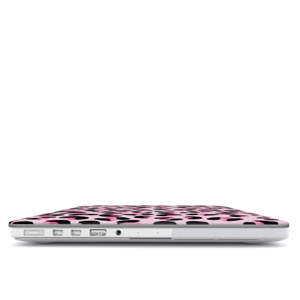 MacBook Hülle pink leoprint