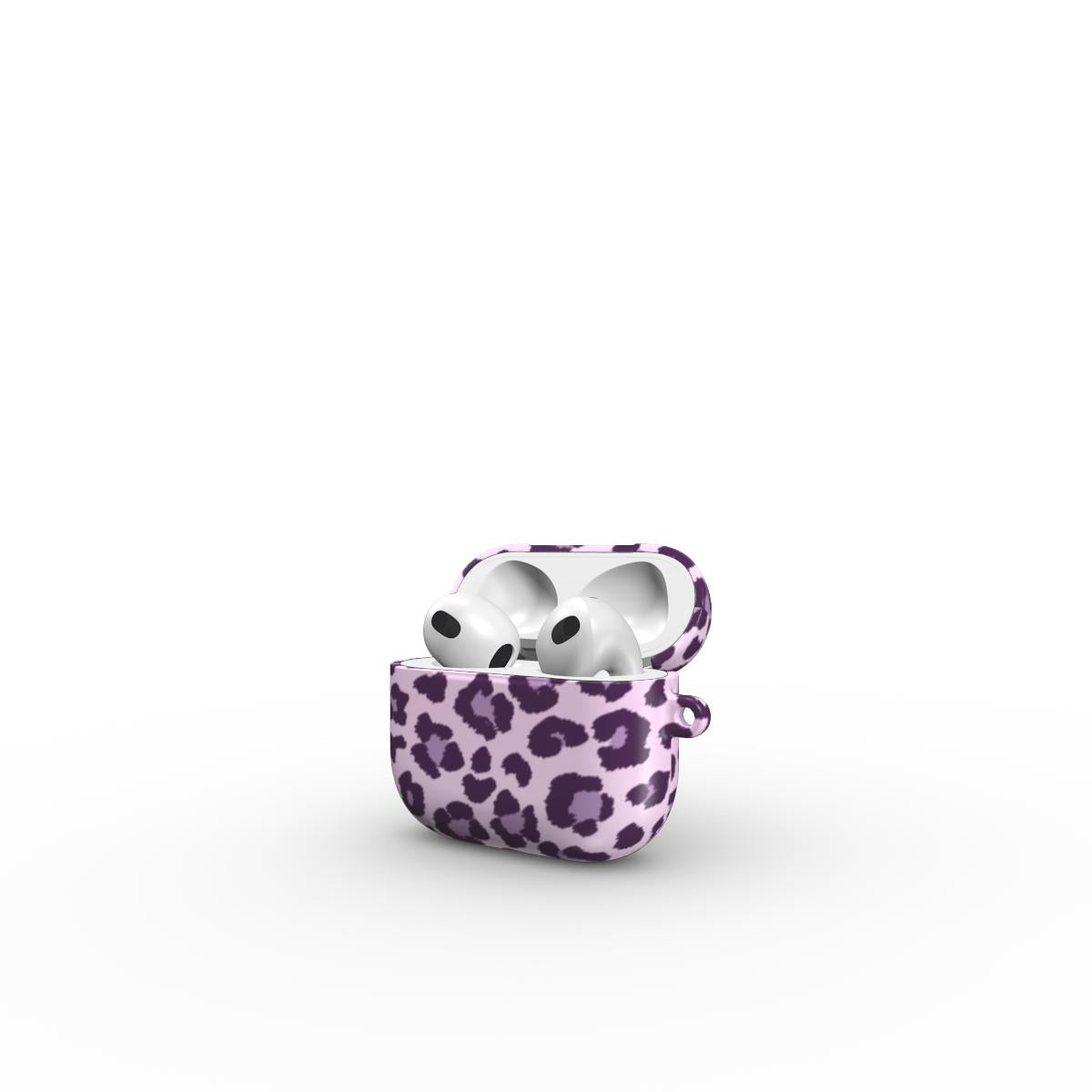 Tough Apple AirPods purple leoprint