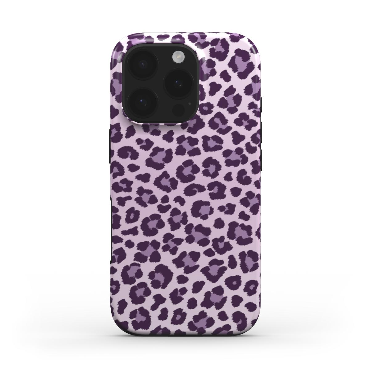 Tough Handyhülle purple leoprint (MagSafe)