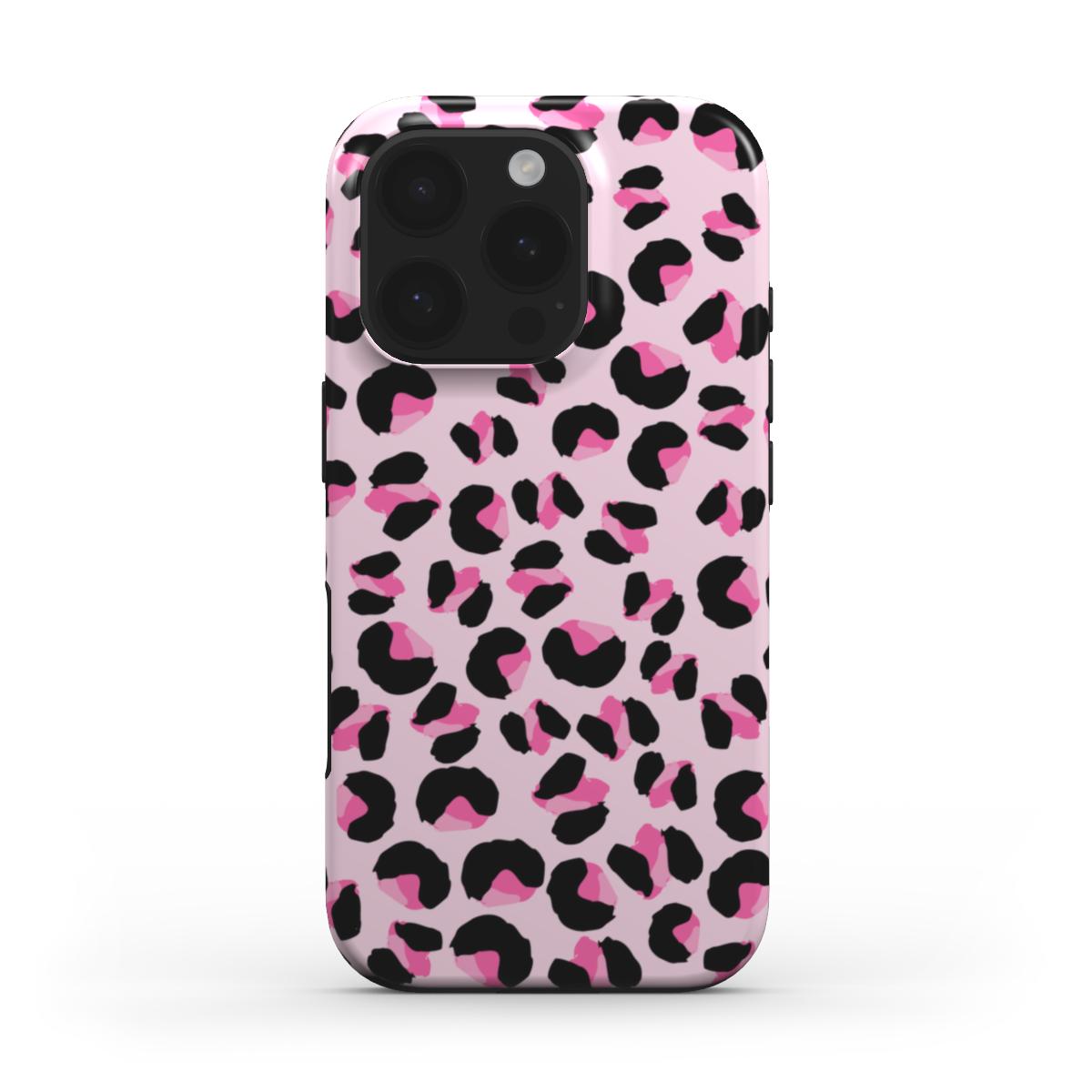 Tough Handyhülle pink leoprint (MagSafe)