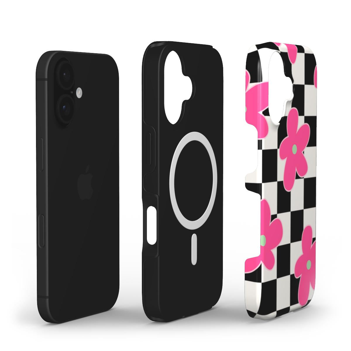 Tough Handyhülle Checkered Petals (MagSafe)