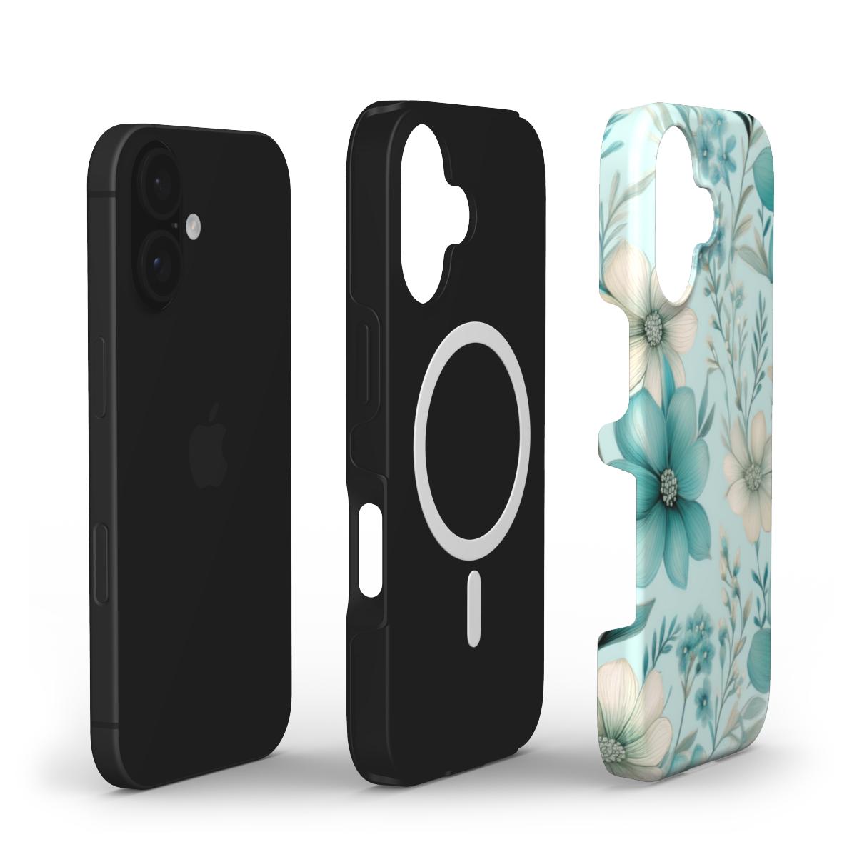 Tough Handyhülle Ethereal Blooms (MagSafe) - McGlamCase #blau