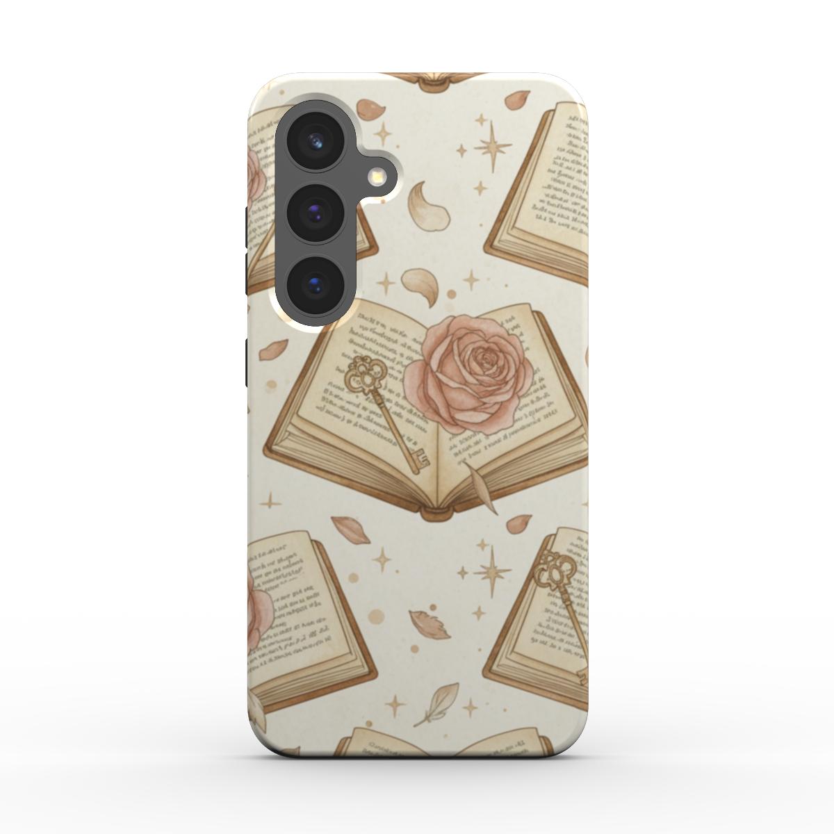 Magnetic Tough Handyhülle Rose Book