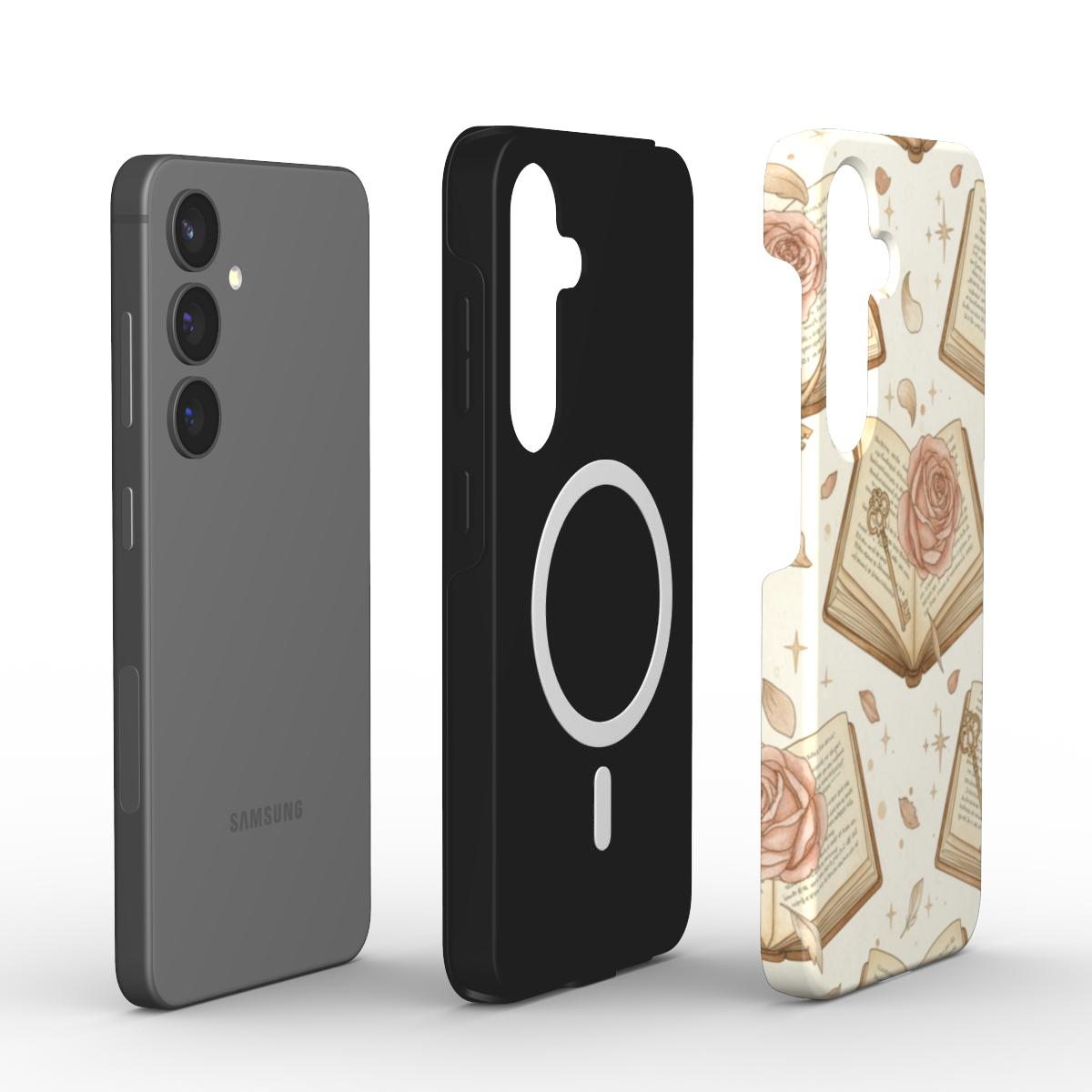 Magnetic Tough Handyhülle Rose Book