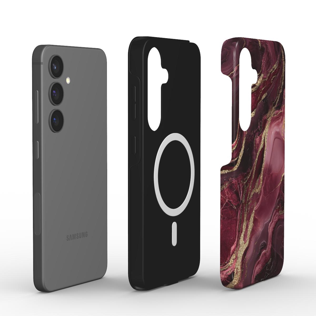 Magnetic Tough Handyhülle Burgundy Glow