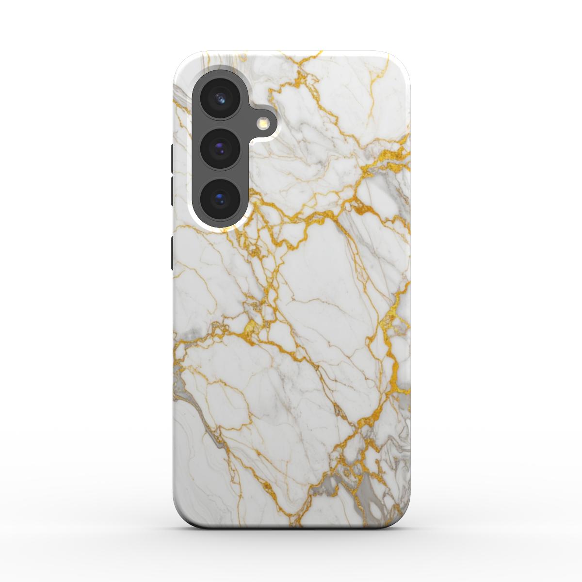 Magnetic Tough Handyhülle Gold Royal Marble