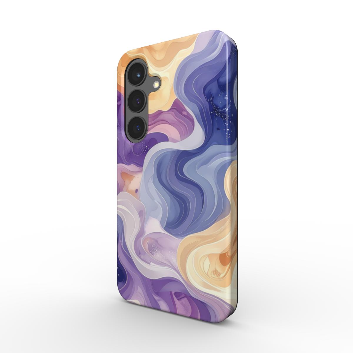 Magnetic Tough Handyhülle Royal Amethyst Flow