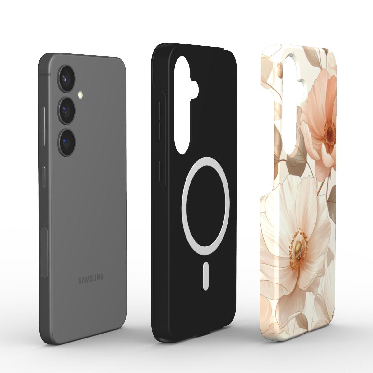 Magnetic Tough Handyhülle Pure Bloom Noir