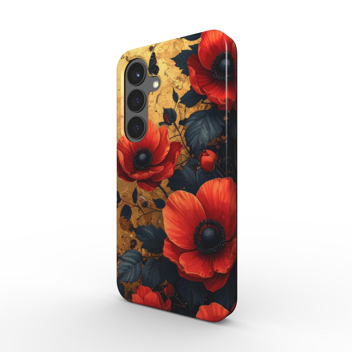 Magnetic Tough Handyhülle Red Blossom