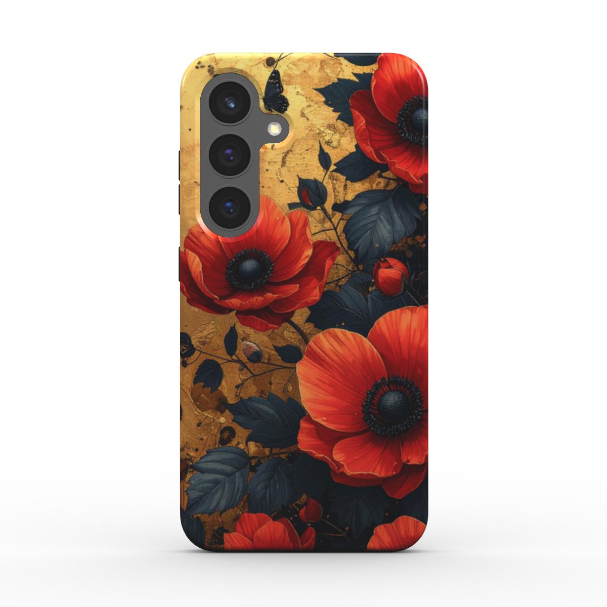 Magnetic Tough Handyhülle Red Blossom