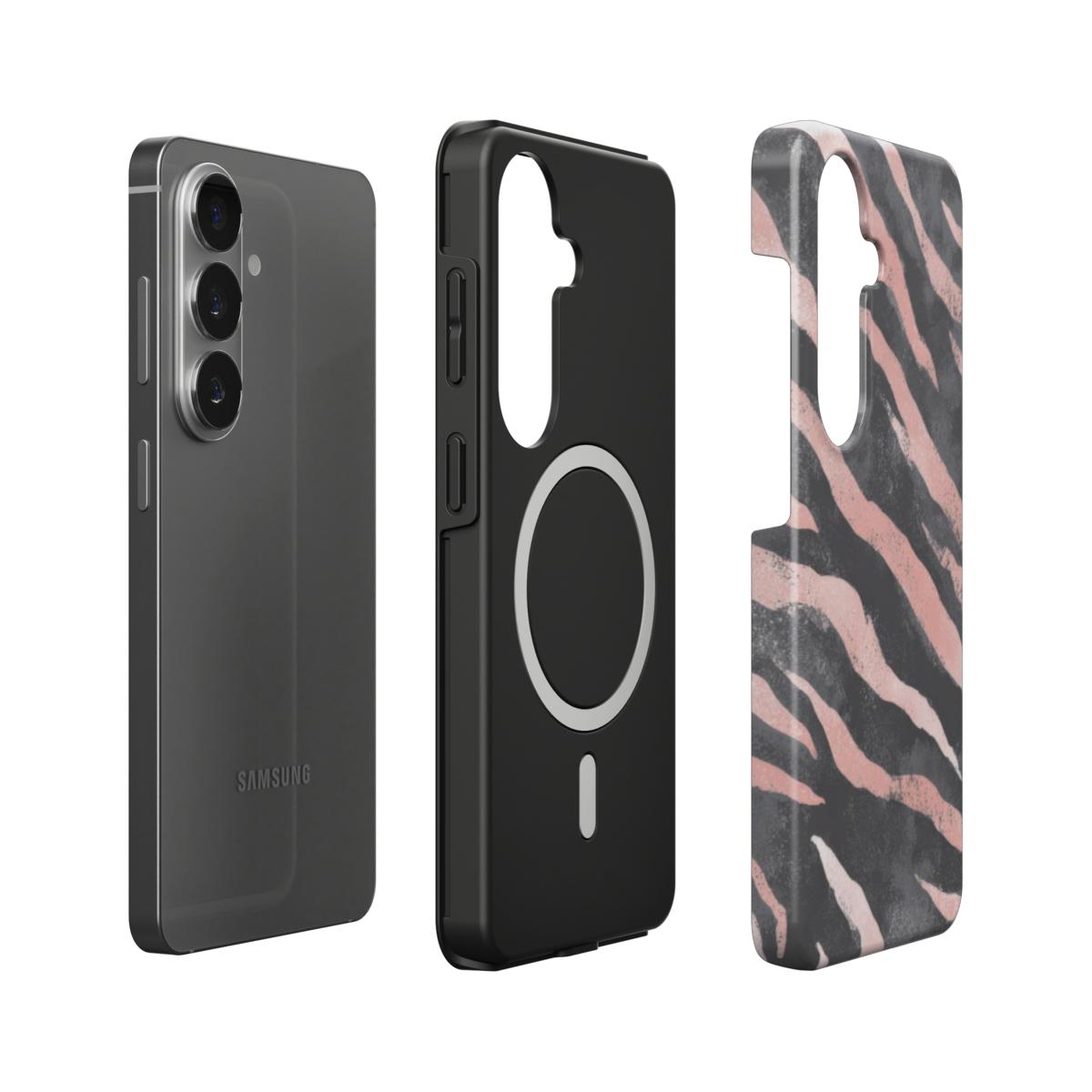 Magnetic Tough Handyhülle Zebra Rose