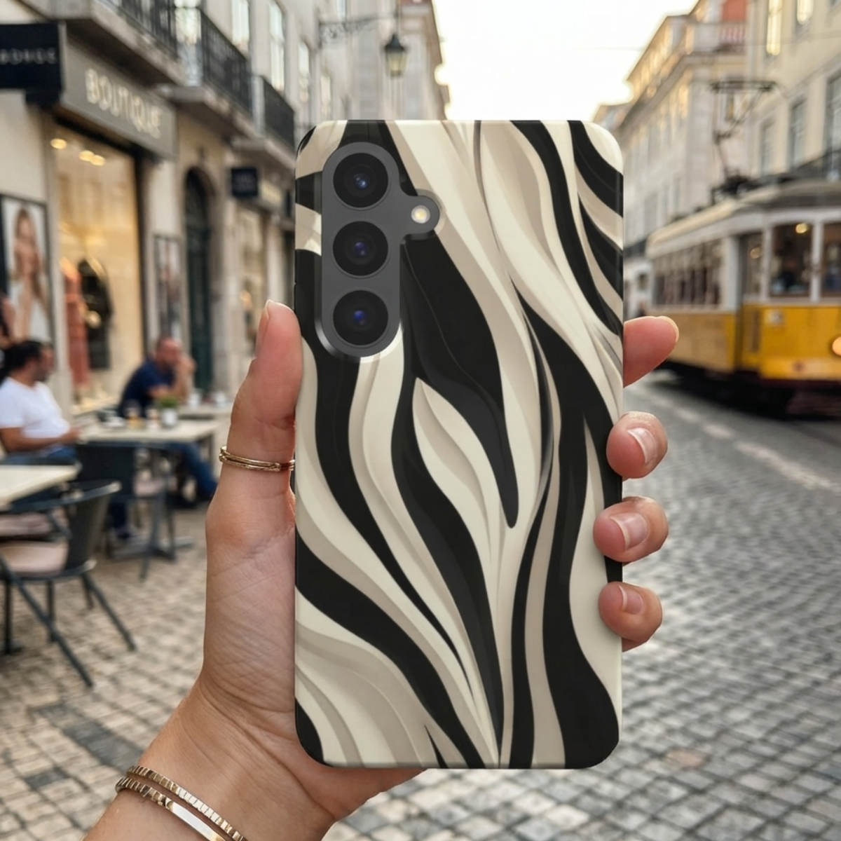 Magnetic Tough Handyhülle Zebra Flow
